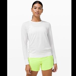 Lululemon Swiftly Breathe Long Sleeve Size 6 White